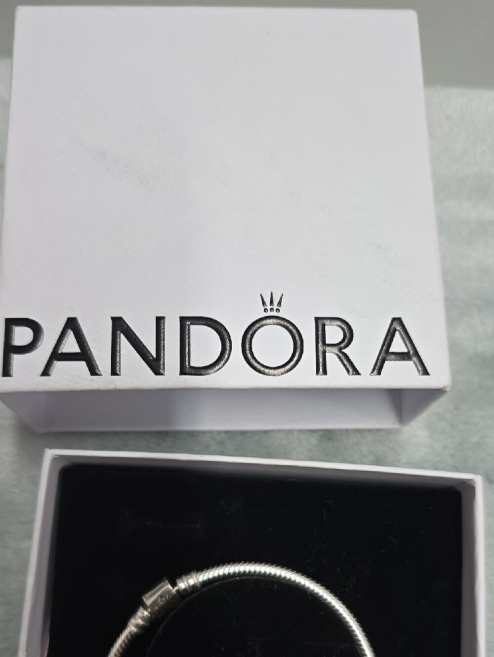 Pandora Silver Tone Pink and Multicolor Charm Bracelet - Picture 3 of 4